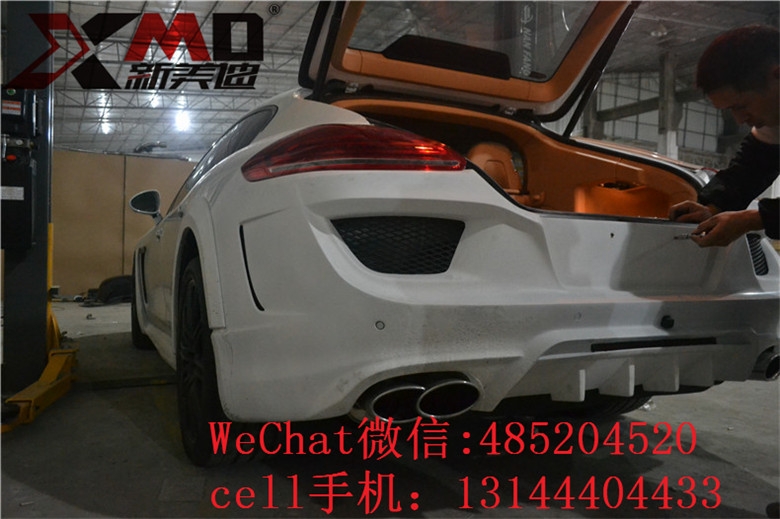保時捷penamela970 改 WALD款包圍排氣管碳纖維機(jī)蓋