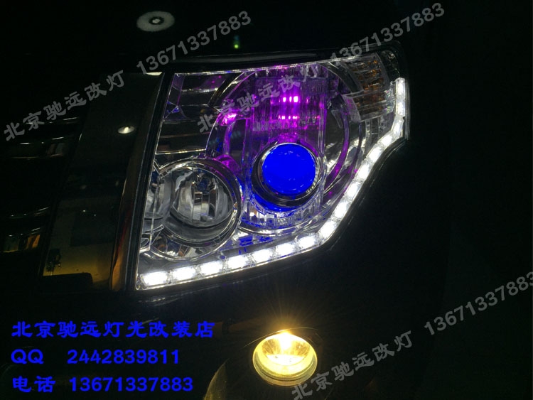 帕杰羅V93改裝車燈 海拉五代改裝透鏡 增亮車燈