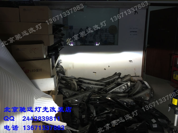 帕杰羅V93改裝車燈 海拉五代改裝透鏡 增亮車燈