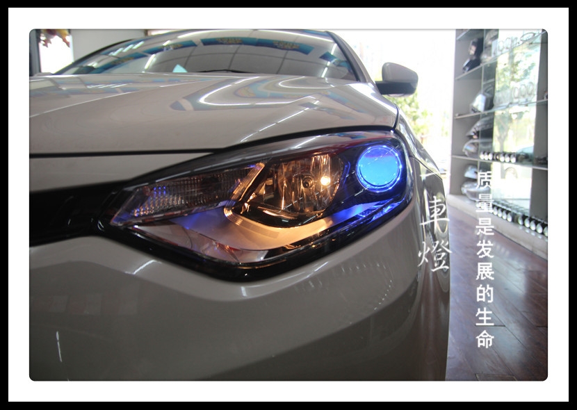 成都名爵6改車燈|成都MG6車燈改裝日行燈雙光透鏡