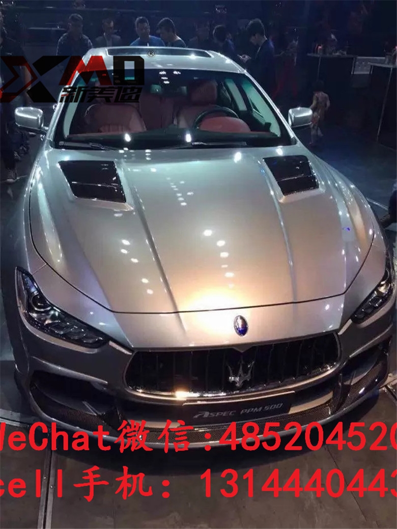 瑪莎Ghibli吉博力改裝ASPEC碳纖包圍前唇后唇尾翼中網(wǎng)