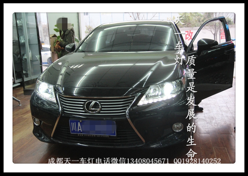 成都雷克薩斯ES250車燈改裝氙氣燈雙光透鏡