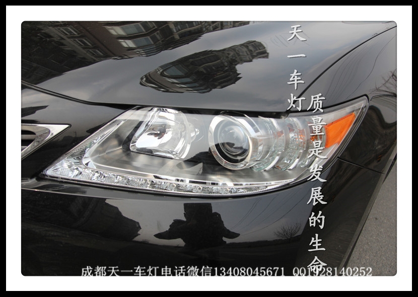 成都雷克薩斯ES250車燈改裝氙氣燈雙光透鏡