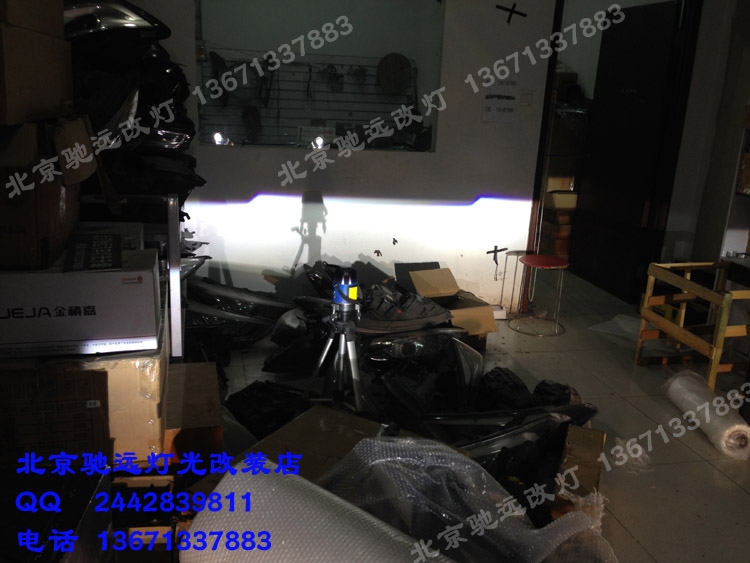 現(xiàn)代瑞納改裝車燈 大燈增亮 奧迪Q5小糸透鏡
