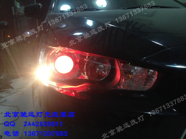 三菱翼神改裝車燈 大燈增亮 德國海拉五代透鏡