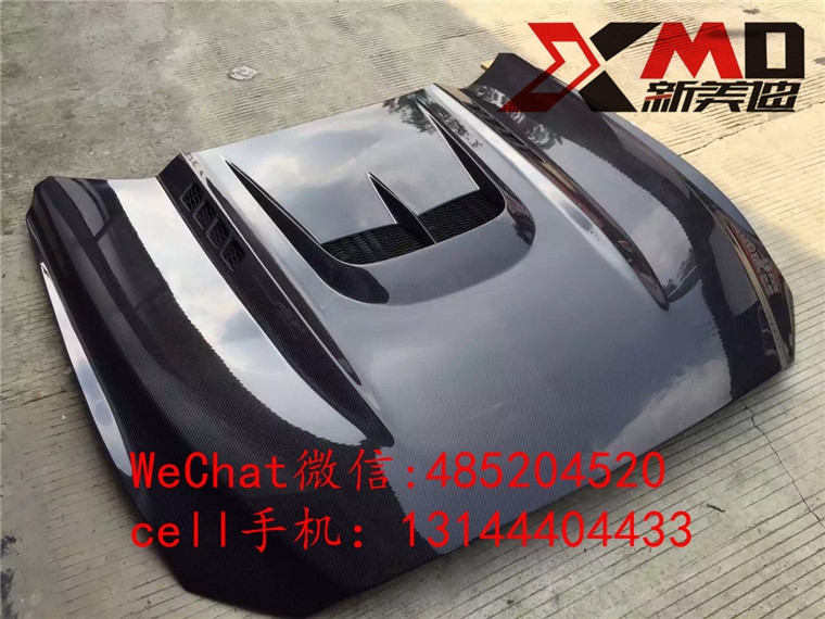 Mustang新款15款野馬改裝碳纖維機(jī)蓋 開孔機(jī)蓋 引牽蓋 改裝包圍 排氣尾翼廠家直銷