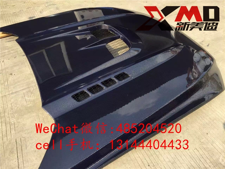 Mustang新款15款野馬改裝碳纖維機(jī)蓋 開孔機(jī)蓋 引牽蓋 改裝包圍 排氣尾翼廠家直銷