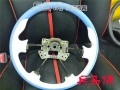 兵馬俑汽車內(nèi)飾改裝，碳纖維手縫真皮方向盤02