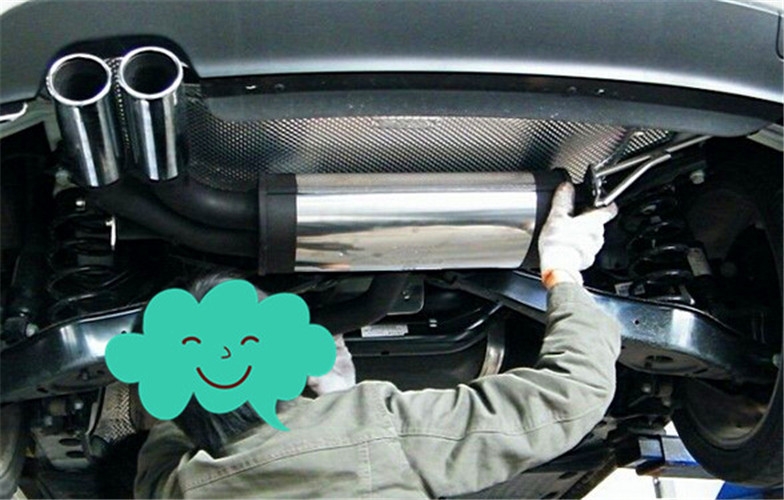 昌邑汽車改裝排氣，高爾夫6改裝排氣作業(yè)展示