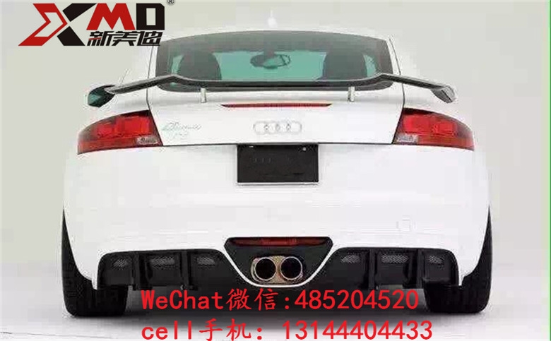 08-15 奧迪TT TTRS TTS ROWEN款 狼炎 碳纖維后唇 尾翼 包圍 改裝