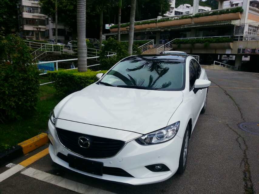 阿特茲貼黑頂 車頂貼黑膜 黑色全景天窗貼膜 噴黑色輪轂 剎車鉗改顏色 紅色剎車鉗