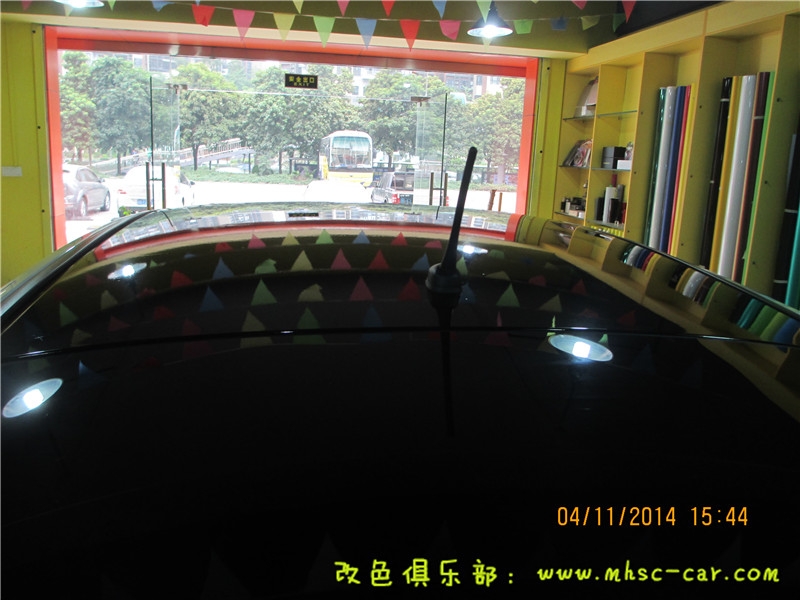 本田杰德貼黑頂 車頂貼亮黑膜 全景天窗貼膜