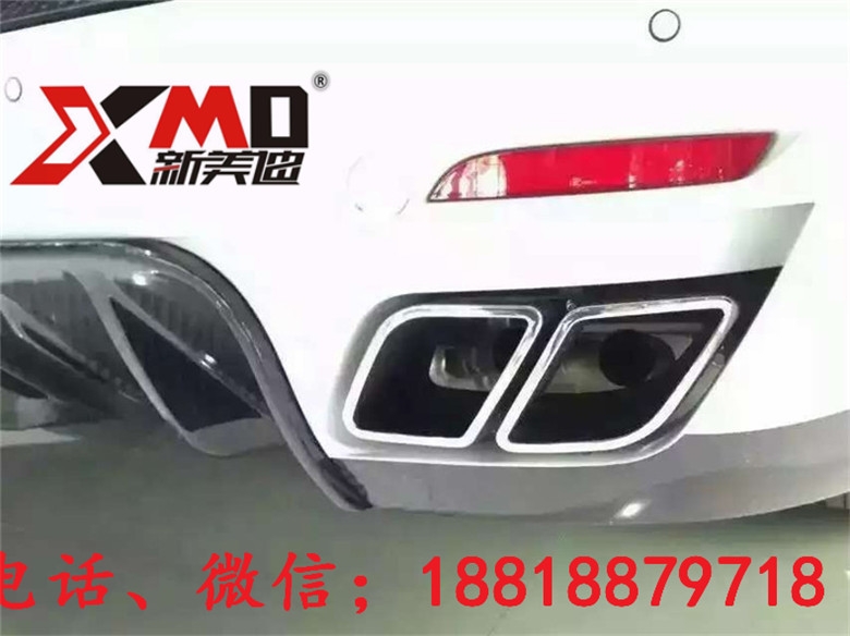 11-14 保時捷卡宴958 改裝MANSORY款大包圍 碳纖維前杠后杠機蓋