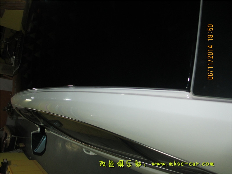 雪佛蘭邁銳寶貼膜黑頂 亮黑全景天窗貼膜 車頂貼亮光黑色膜