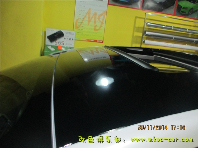 福特新蒙迪歐貼黑頂 黑色車頂膜 全景天窗貼膜