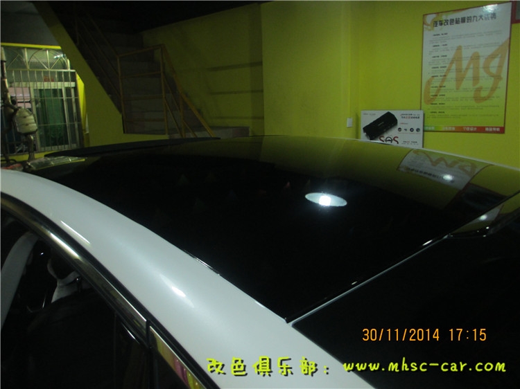 福特新蒙迪歐貼黑頂 黑色車頂膜 全景天窗貼膜