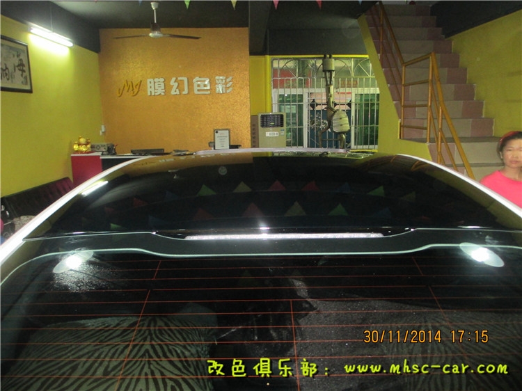 福特新蒙迪歐貼黑頂 黑色車頂膜 全景天窗貼膜
