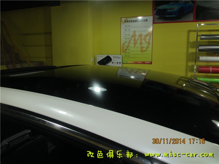 福特新蒙迪歐貼黑頂 黑色車頂膜 全景天窗貼膜