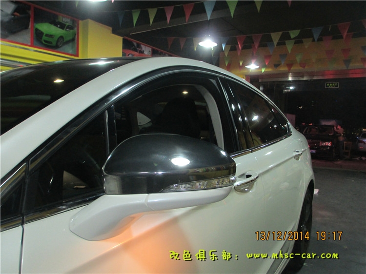 福特新蒙迪歐貼黑頂 黑色車頂膜 全景天窗貼膜