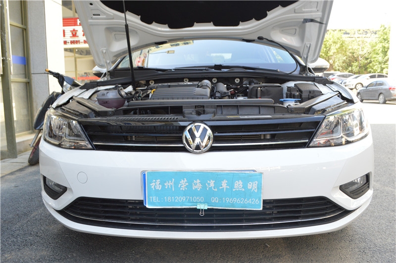 福州汽車改燈 大眾凌渡大燈升級時宇款大燈總成 福州榮海汽車照明