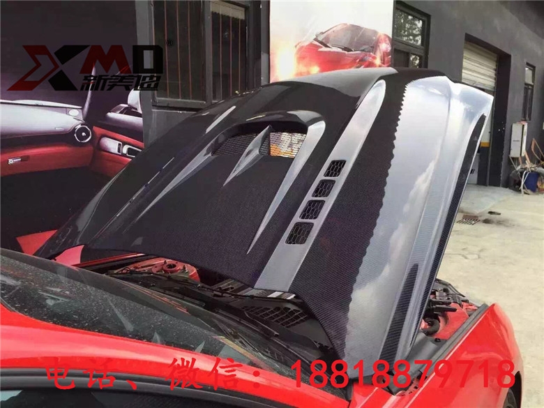 福特野馬Mustang機蓋改裝-RK款碳纖開孔機蓋13-15【廠家直銷】