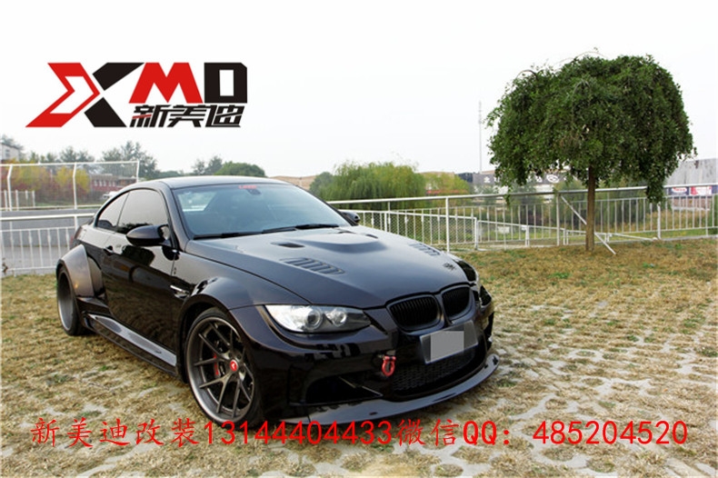 寶馬E92、E93、M3 改裝vorsteiner寬體包圍套件排氣管機蓋