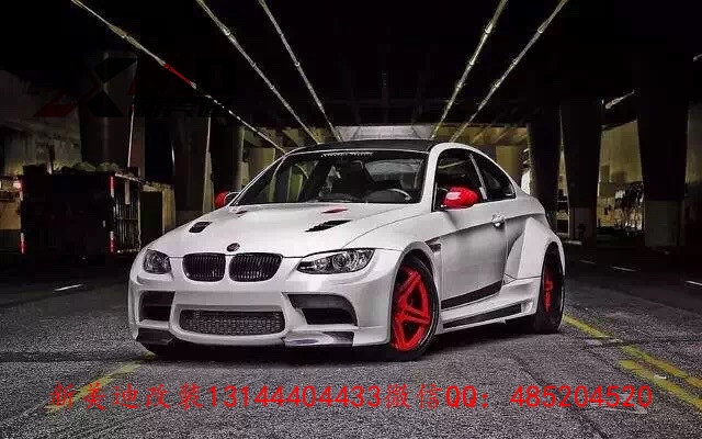 寶馬E92、E93、M3 改裝vorsteiner寬體包圍套件排氣管機蓋