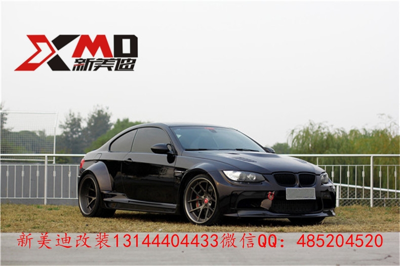 寶馬E92、E93、M3 改裝vorsteiner寬體包圍套件排氣管機蓋