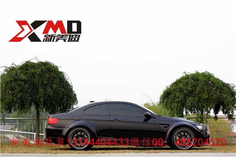 寶馬E92、E93、M3 改裝vorsteiner寬體包圍套件排氣管機蓋