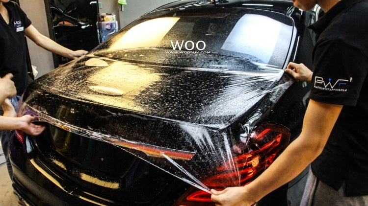 奔馳S63 AMG車身貼膜透明保護膜