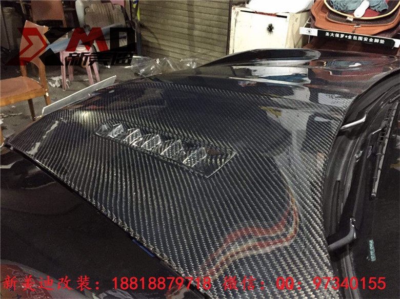 保時捷帕拉梅拉970改裝MANSORY碳纖維機蓋 包圍