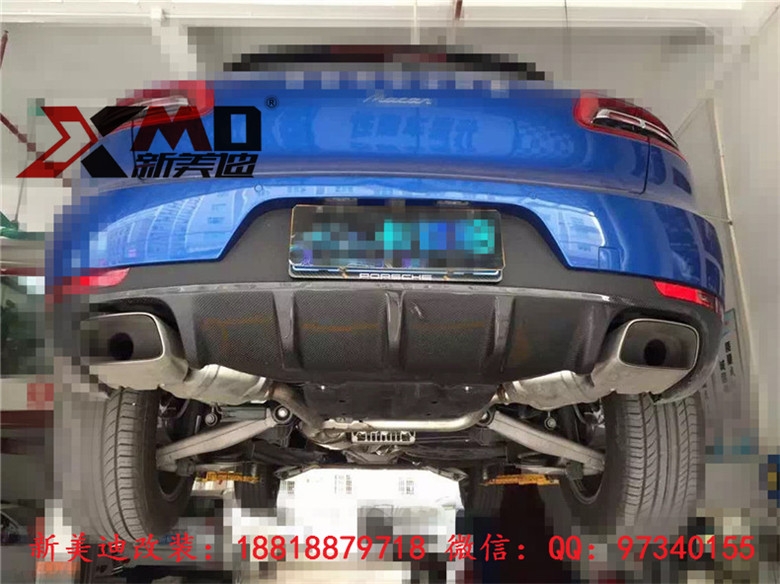 保時捷 PORSCHE MACAN 小卡宴改裝碳纖維后唇后擾流