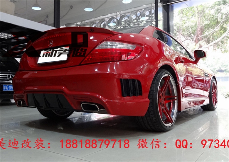 奔馳 Benz R172SLK200300350 WALD大包圍 改裝前杠后杠碳纖維尾翼