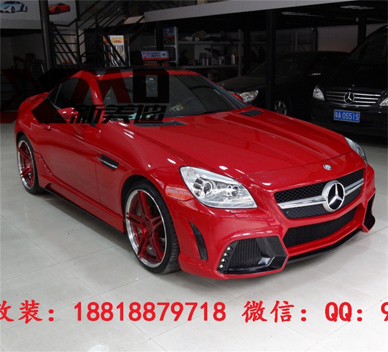奔馳 Benz R172SLK200300350 WALD大包圍 改裝前杠后杠碳纖維尾翼