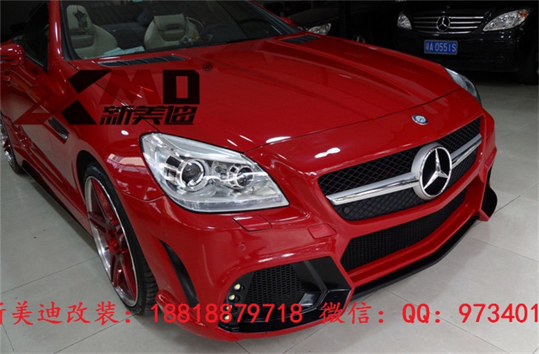 奔馳 Benz R172SLK200300350 WALD大包圍 改裝前杠后杠碳纖維尾翼