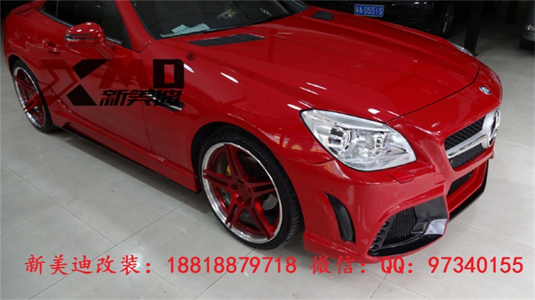 奔馳 Benz R172SLK200300350 WALD大包圍 改裝前杠后杠碳纖維尾翼