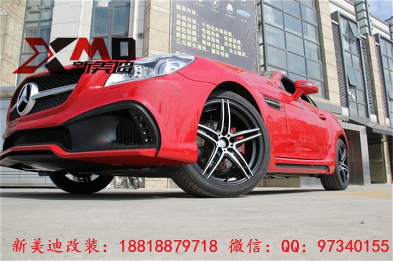 奔馳 Benz R172SLK200300350 WALD大包圍 改裝前杠后杠碳纖維尾翼