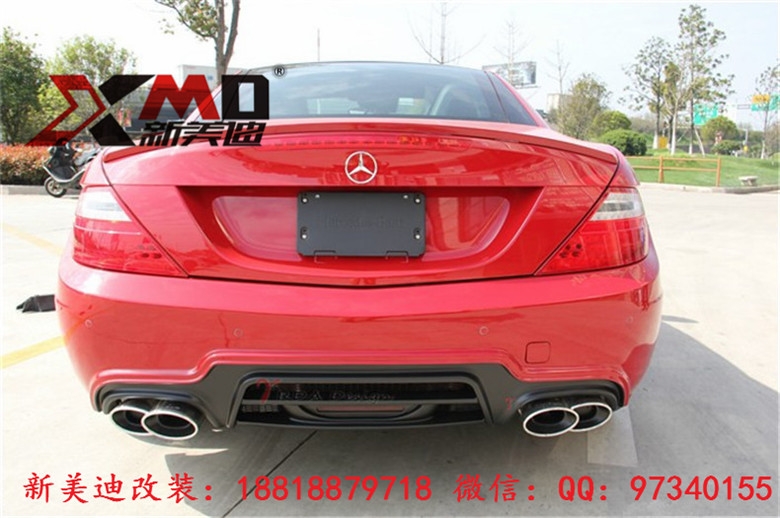 奔馳 Benz R172SLK200300350 WALD大包圍 改裝前杠后杠碳纖維尾翼