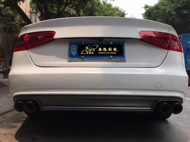 奧迪A4新老款改RS4包圍 排氣 高逼格
