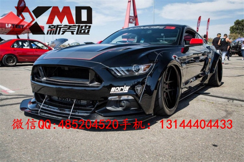 15款 新款 福特野馬Mustang 碳纖維中網(wǎng) 改裝無標中網(wǎng) 包圍 機蓋