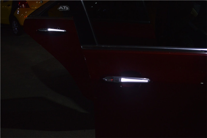 福州改灯 凯迪拉克ATS改装LED灯前后门把手 福州荣海汽车照明