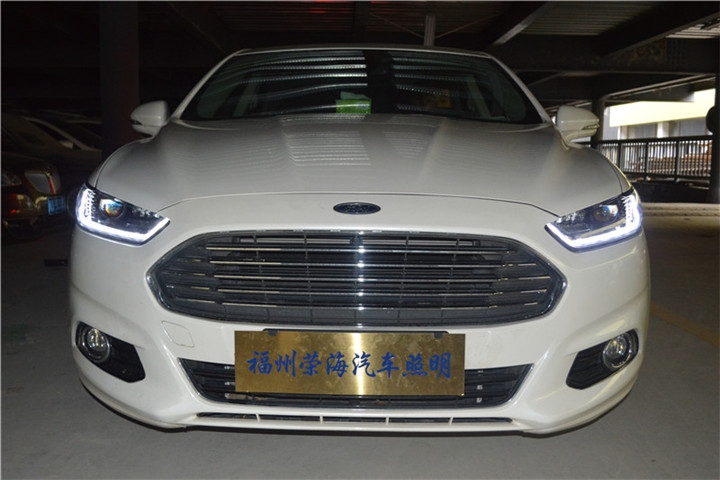 福州車燈低配升級(jí)高配 新蒙迪歐升級(jí)高配流光大燈總成 福州榮海汽車照明