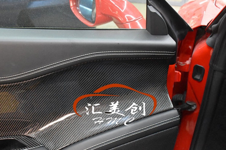 法拉利458全車內(nèi)飾改裝案例,碳纖維加裝