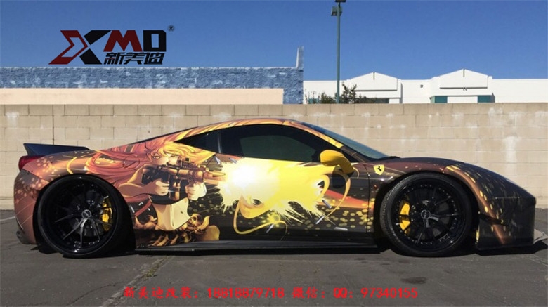 法拉利F458改裝日本LB PERFORMANCE Works寬體碳纖包圍尾翼排氣管