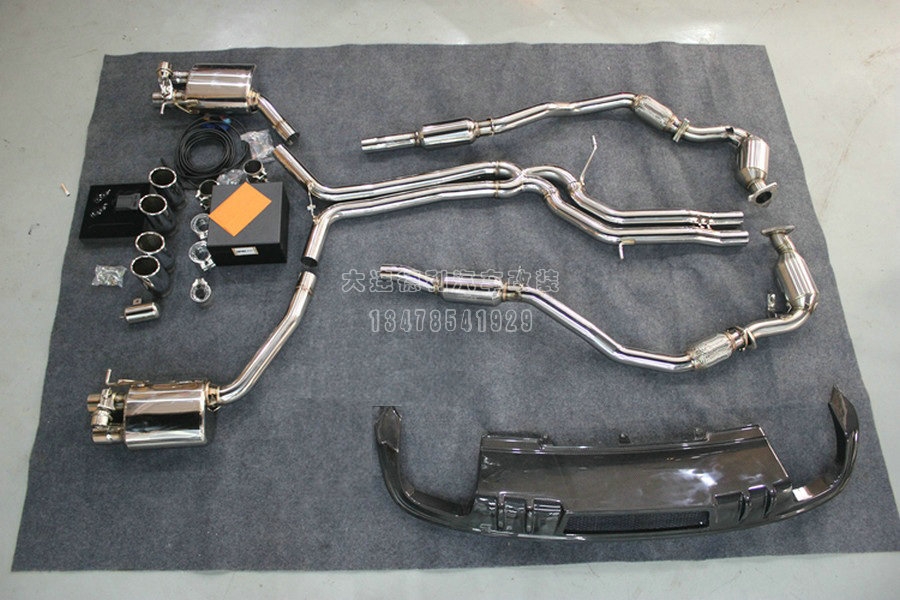 大連專業(yè)改裝奧迪S5 改裝IPE閥門排氣 JBOM三元頭段