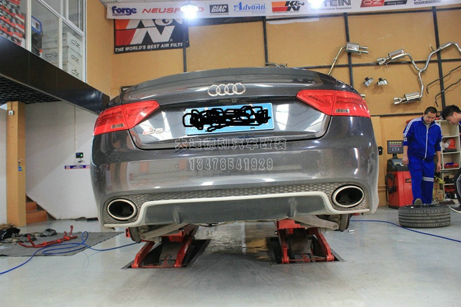 大連專業(yè)改裝奧迪S5 改裝IPE閥門排氣 JBOM三元頭段
