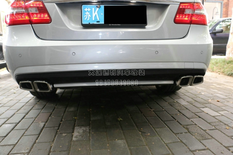 大連汽車改裝奔馳E260改E63AMG排氣套件