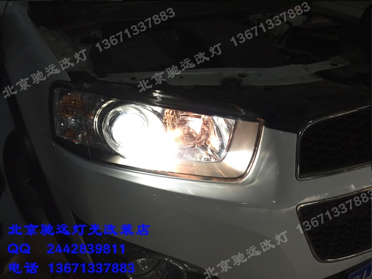 雪佛蘭科帕奇 改裝車燈 大燈增亮 海拉五代透鏡 北京改燈