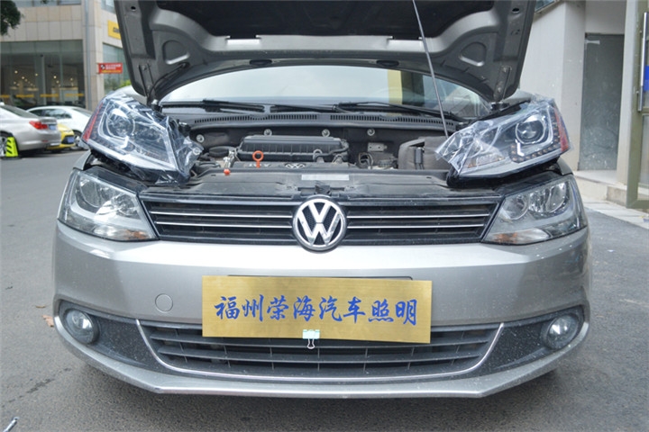 福州汽車低配升級高配大燈總成 大眾速騰大燈總成低配升級美款高配大燈總成 福州榮海