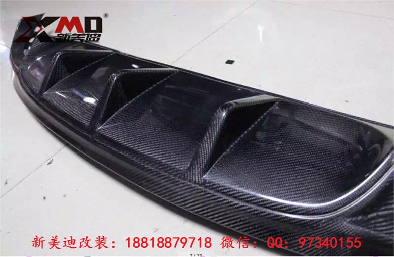 捷豹XF2.0改裝5.0碳纖維四出后唇 后擾流 后護(hù)板下巴